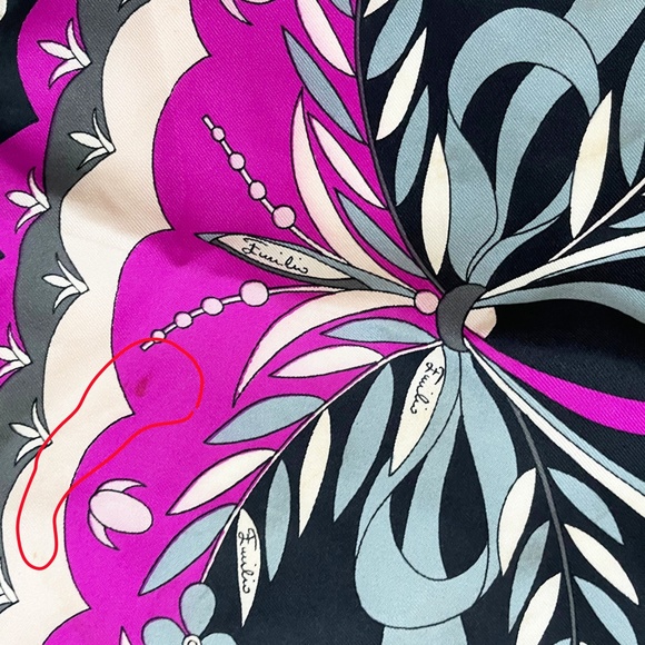 Vintage Emilio Pucci Scarf Silk Shawl Bold Abstract Print 34in Rare Daytons - Picture 9 of 16